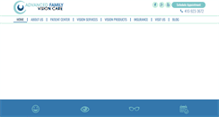 Desktop Screenshot of advancedfamilyvisioncare.com